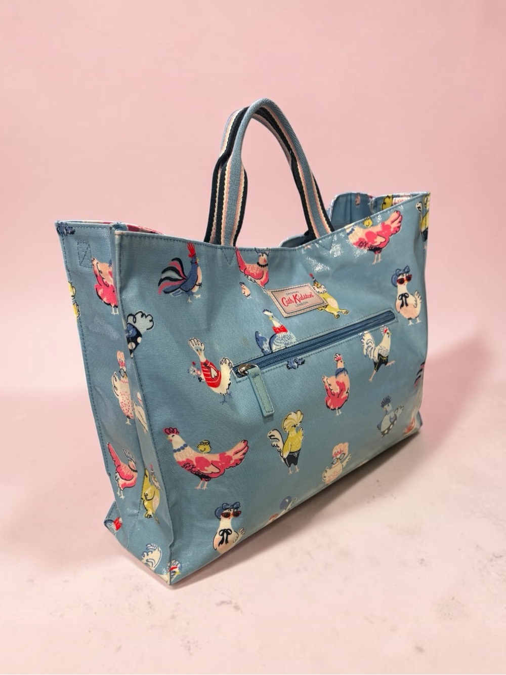 Rare Vtg~ Hen Party by Cath Kidston London Tote with Adjustable Cross-Body Strap - Picture 3 of 15